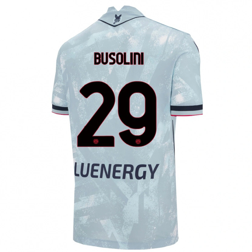 Danxen Kinder Alessandro Busolini #29 Hellblau Schwarz Auswärtstrikot Trikot 2025/26 T-Shirt