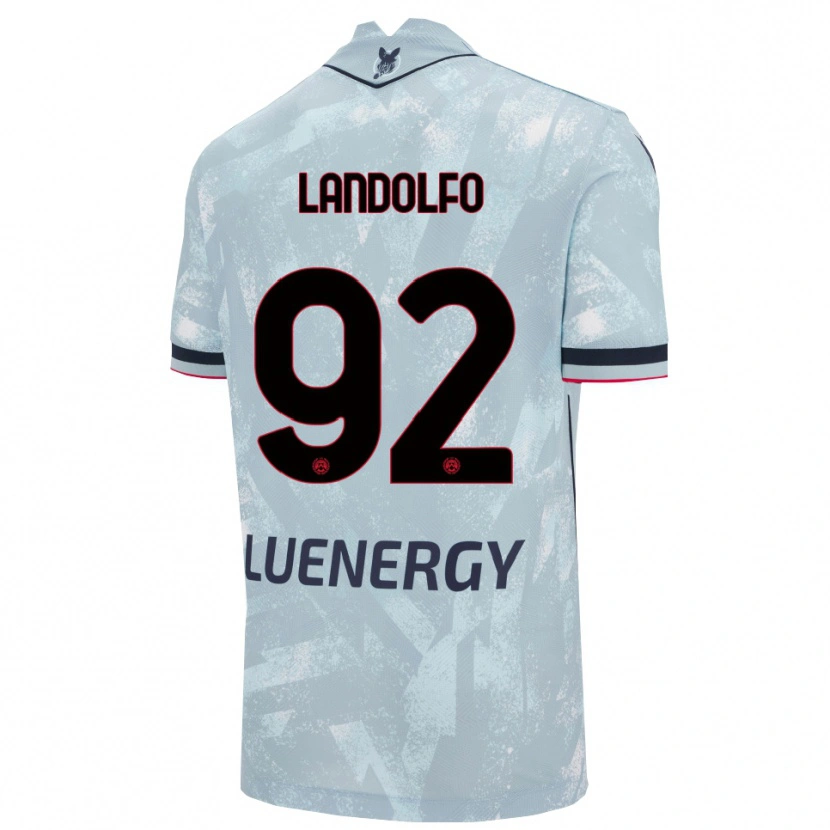 Danxen Kinder Tommaso Landolfo #92 Hellblau Schwarz Auswärtstrikot Trikot 2025/26 T-Shirt