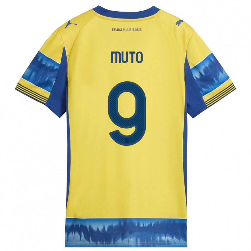 Danxen Kinder Andrea Muto #9 Gelb Blau Auswärtstrikot Trikot 2025/26 T-Shirt