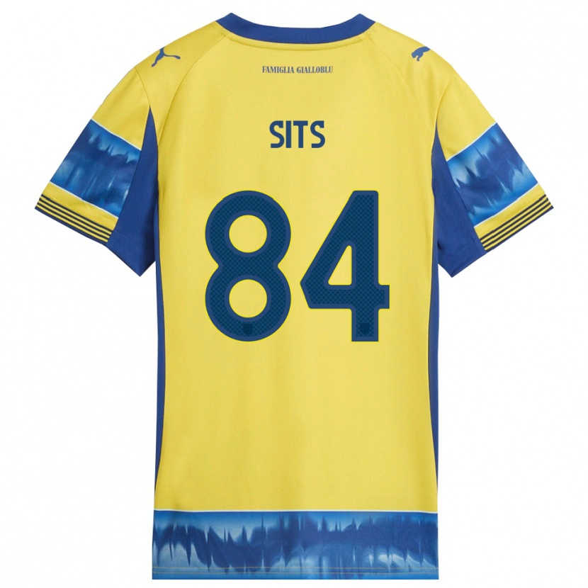 Danxen Kinder Dario Sits #84 Gelb Blau Auswärtstrikot Trikot 2025/26 T-Shirt