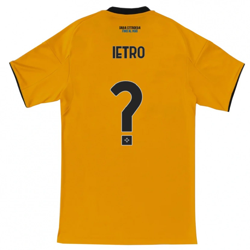 Danxen Kinder Alessandro Ietro #0 Orange Blau Auswärtstrikot Trikot 2025/26 T-Shirt