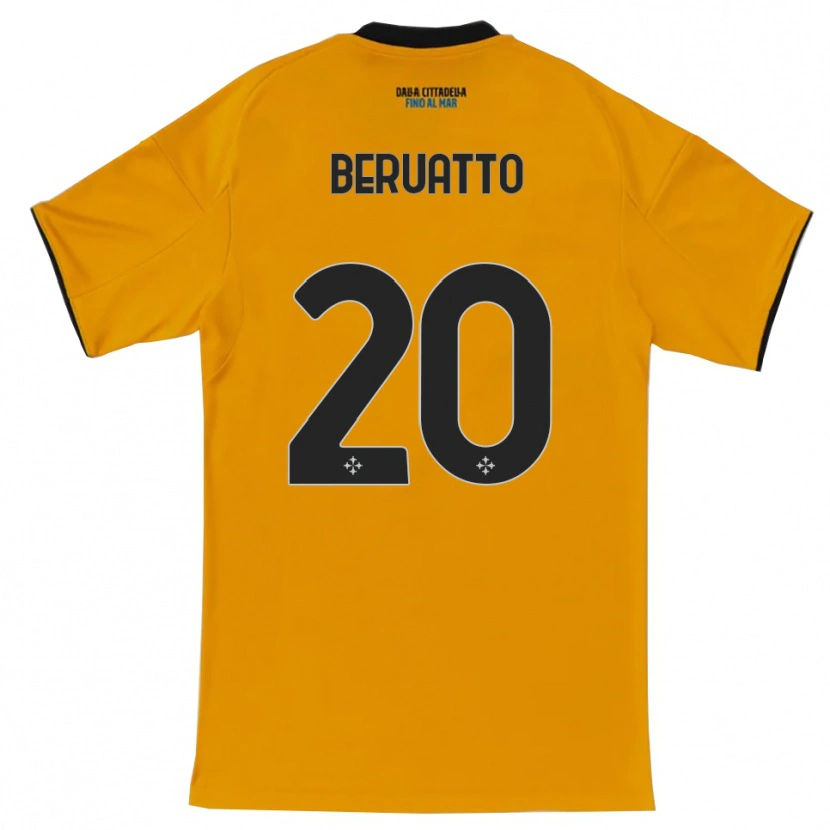 Danxen Kinder Pietro Beruatto #20 Orange Blau Auswärtstrikot Trikot 2025/26 T-Shirt