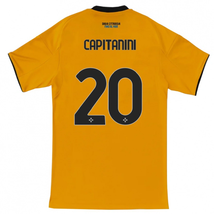 Danxen Kinder Diego Capitanini #20 Orange Blau Auswärtstrikot Trikot 2025/26 T-Shirt