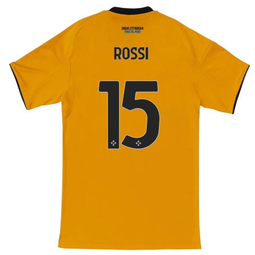 Danxen Kinder Jacopo Rossi #15 Orange Blau Auswärtstrikot Trikot 2025/26 T-Shirt