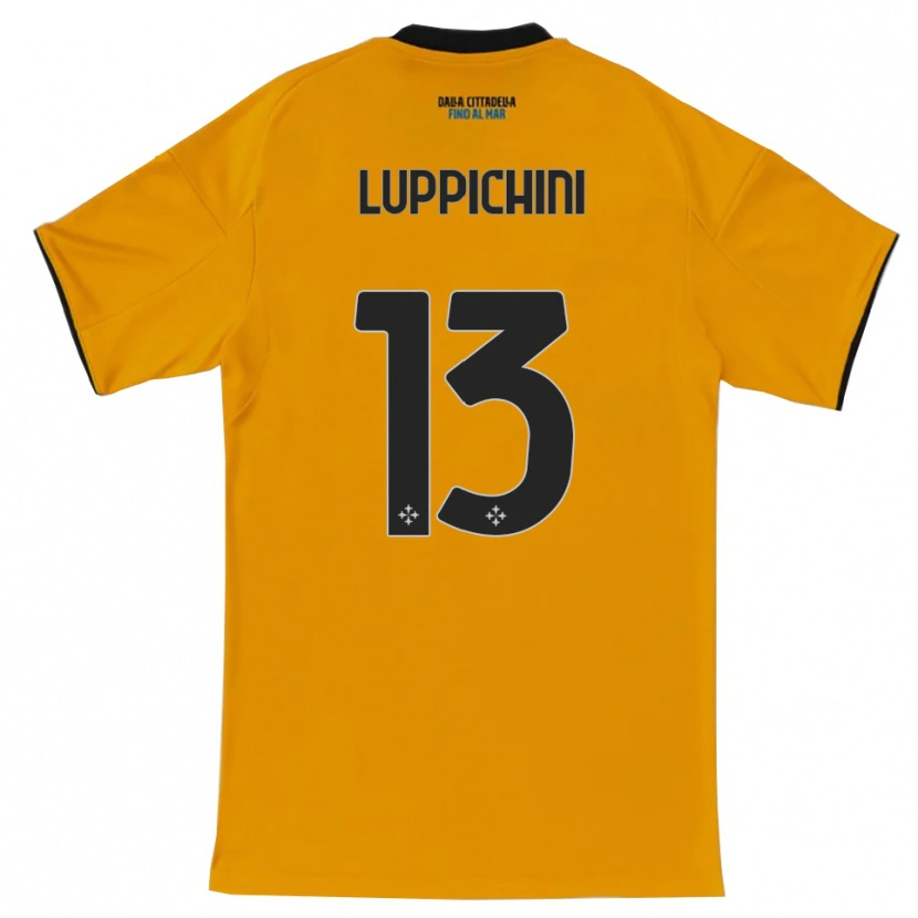 Danxen Kinder Matteo Luppichini #13 Orange Blau Auswärtstrikot Trikot 2025/26 T-Shirt