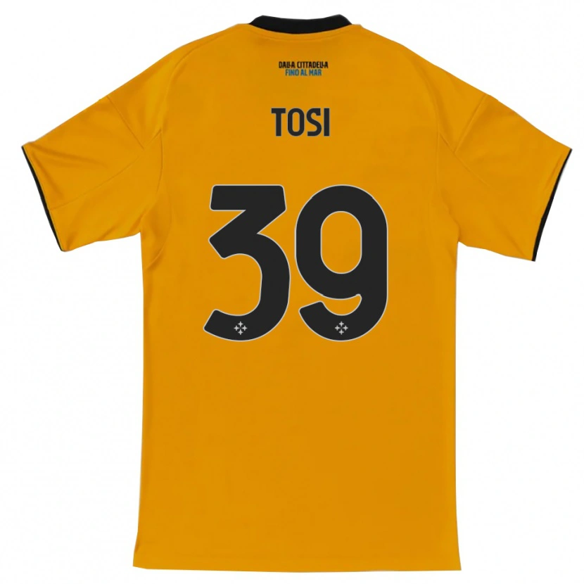 Danxen Kinder Lorenzo Tosi #39 Orange Blau Auswärtstrikot Trikot 2025/26 T-Shirt