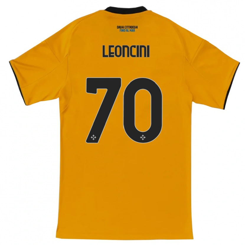 Danxen Kinder Mattia Leoncini #70 Orange Blau Auswärtstrikot Trikot 2025/26 T-Shirt