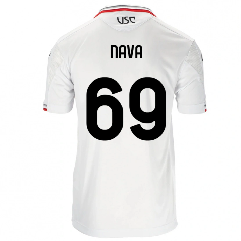 Danxen Kinder Lapo Nava #69 Weiß Rot Auswärtstrikot Trikot 2025/26 T-Shirt