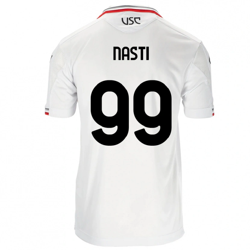 Danxen Kinder Marco Nasti #99 Weiß Rot Auswärtstrikot Trikot 2025/26 T-Shirt