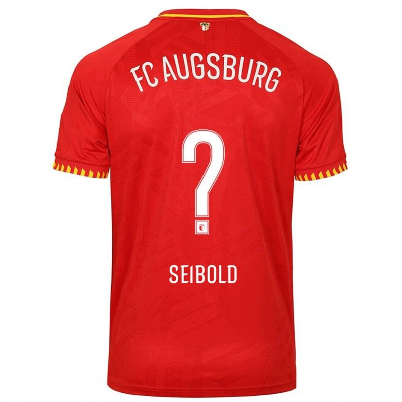Danxen Kinder Tim Seibold #0 Rot Gelb Auswärtstrikot Trikot 2025/26 T-Shirt