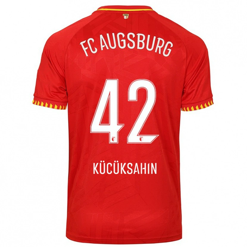 Danxen Kinder Mahmut Kücüksahin #42 Rot Gelb Auswärtstrikot Trikot 2025/26 T-Shirt