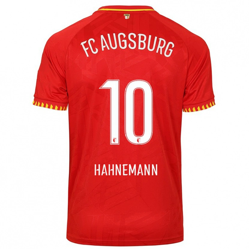 Danxen Kinder Jamy Hahnemann #10 Rot Gelb Auswärtstrikot Trikot 2025/26 T-Shirt