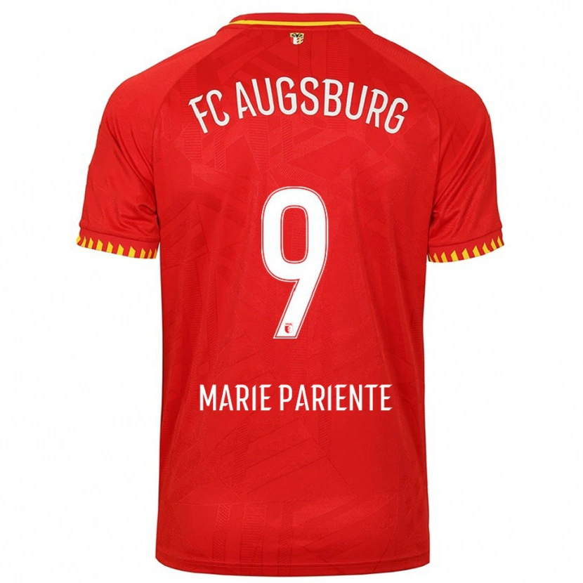 Danxen Kinder Sophia Marie Pariente #9 Rot Gelb Auswärtstrikot Trikot 2025/26 T-Shirt