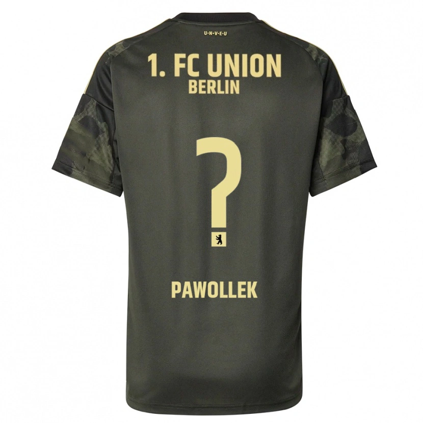 Danxen Kinder Tanja Pawollek #0 Dunkelgrün Schwarz Auswärtstrikot Trikot 2025/26 T-Shirt