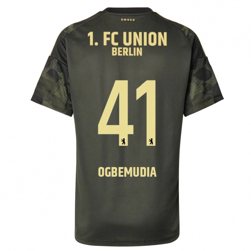 Danxen Kinder Oluwaseun Ogbemudia #41 Dunkelgrün Schwarz Auswärtstrikot Trikot 2025/26 T-Shirt