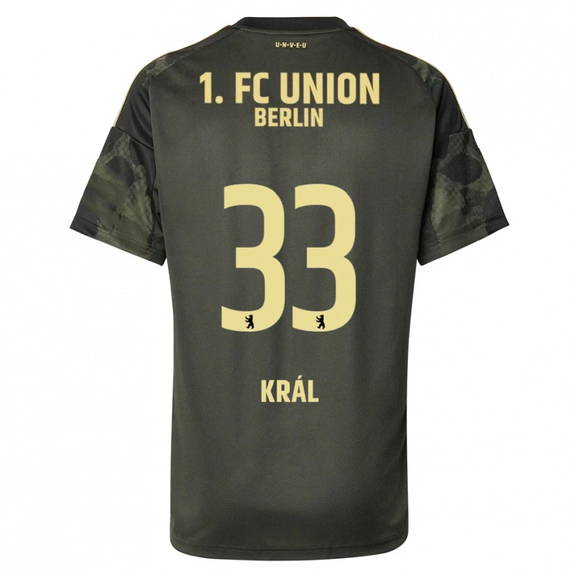 Danxen Kinder Alex Král #33 Dunkelgrün Schwarz Auswärtstrikot Trikot 2025/26 T-Shirt