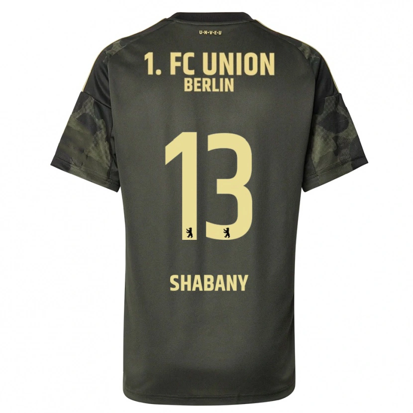 Danxen Kinder Alec Shabany #13 Dunkelgrün Schwarz Auswärtstrikot Trikot 2025/26 T-Shirt