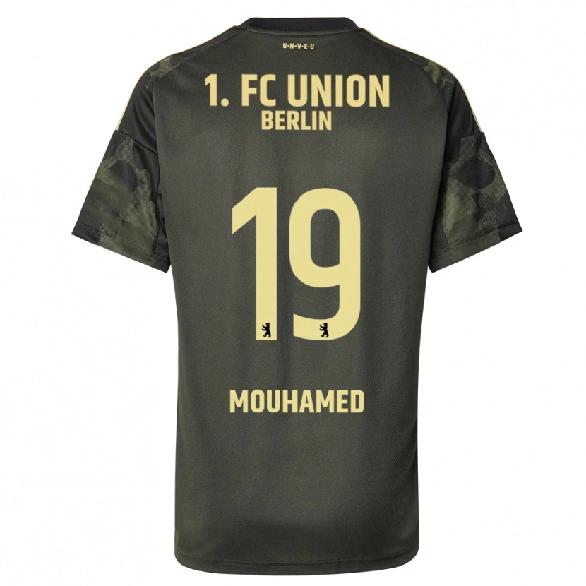 Danxen Kinder Riyad Mouhamed #19 Dunkelgrün Schwarz Auswärtstrikot Trikot 2025/26 T-Shirt