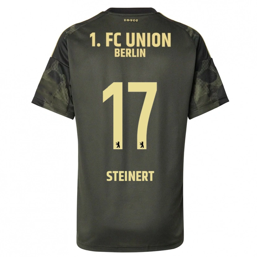 Danxen Kinder Judith Steinert #17 Dunkelgrün Schwarz Auswärtstrikot Trikot 2025/26 T-Shirt