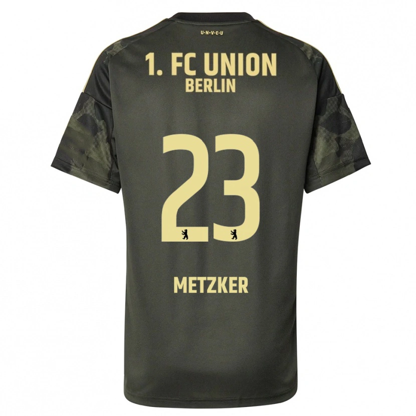 Danxen Kinder Pia Metzker #23 Dunkelgrün Schwarz Auswärtstrikot Trikot 2025/26 T-Shirt