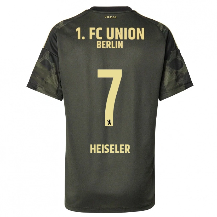 Danxen Kinder Lisa Heiseler #7 Dunkelgrün Schwarz Auswärtstrikot Trikot 2025/26 T-Shirt