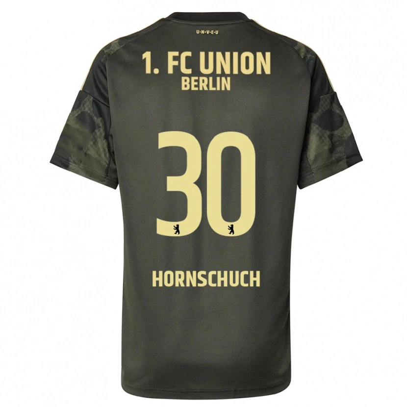 Danxen Kinder Sarah Hornschuch #30 Dunkelgrün Schwarz Auswärtstrikot Trikot 2025/26 T-Shirt