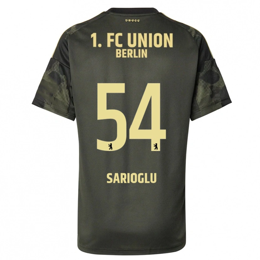 Danxen Kinder Defne Sarıoğlu #54 Dunkelgrün Schwarz Auswärtstrikot Trikot 2025/26 T-Shirt
