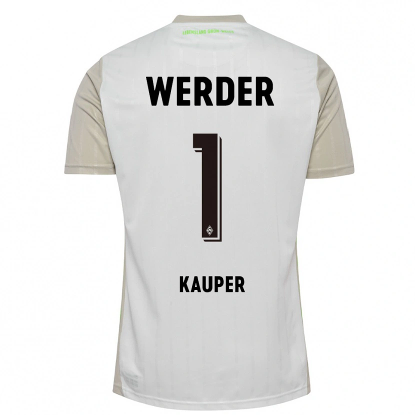 Danxen Kinder Ben Käuper #1 Weiß Schwarz Auswärtstrikot Trikot 2025/26 T-Shirt