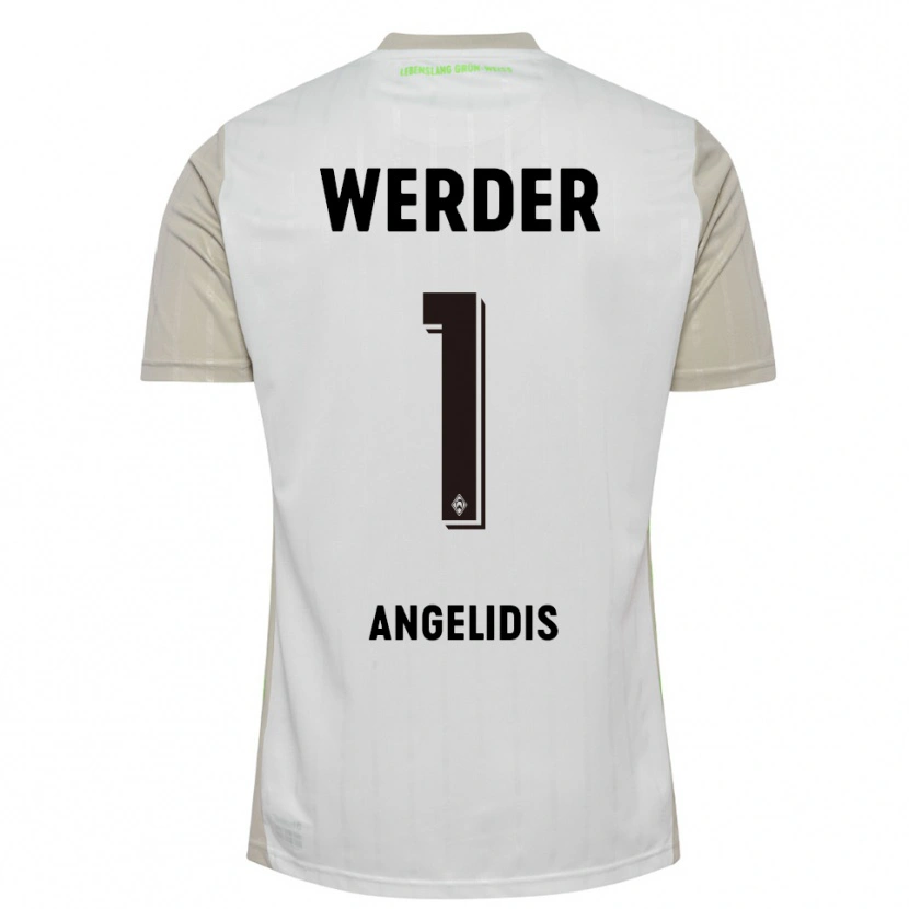 Danxen Kinder Spyros Angelidis #1 Weiß Schwarz Auswärtstrikot Trikot 2025/26 T-Shirt