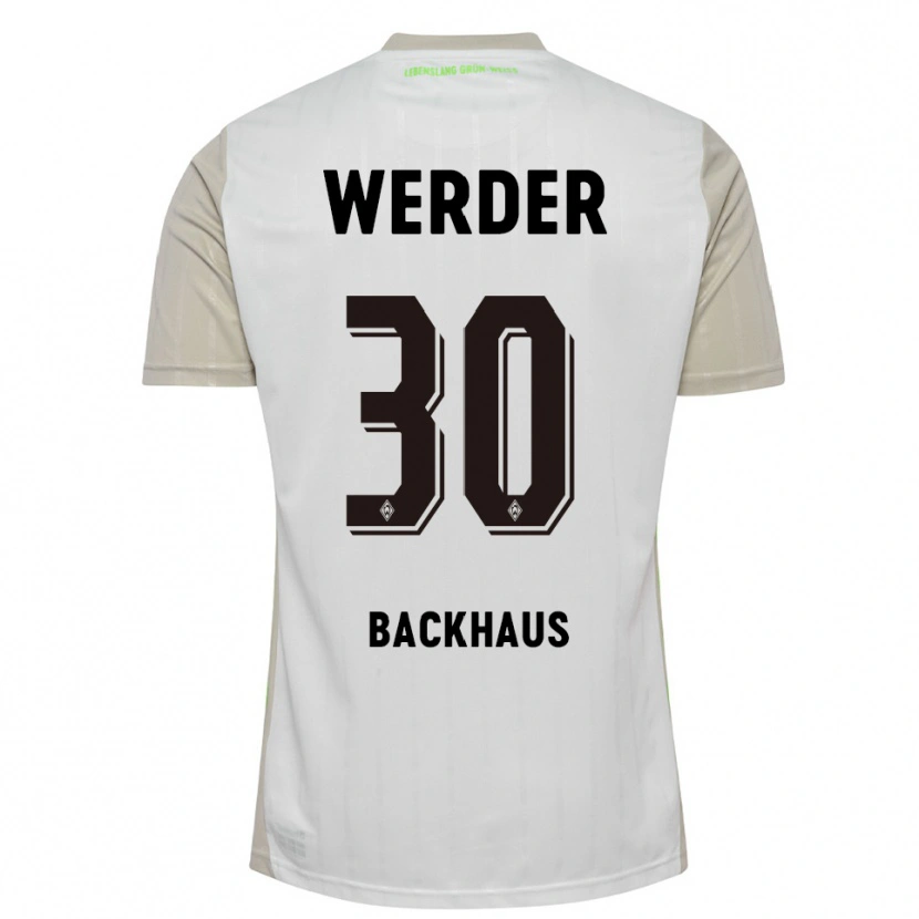 Danxen Kinder Mio Backhaus #30 Weiß Schwarz Auswärtstrikot Trikot 2025/26 T-Shirt