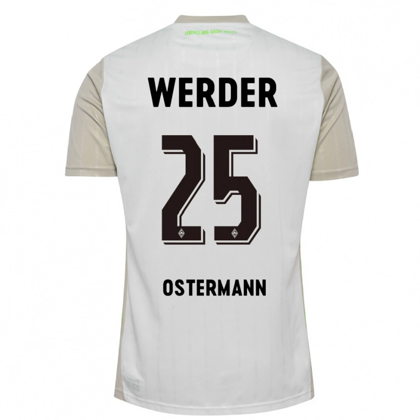 Danxen Kinder Ben Ostermann #25 Weiß Schwarz Auswärtstrikot Trikot 2025/26 T-Shirt