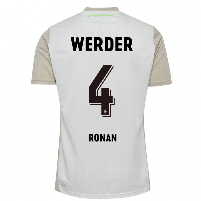 Danxen Kinder Kaylie Ronan #4 Weiß Schwarz Auswärtstrikot Trikot 2025/26 T-Shirt