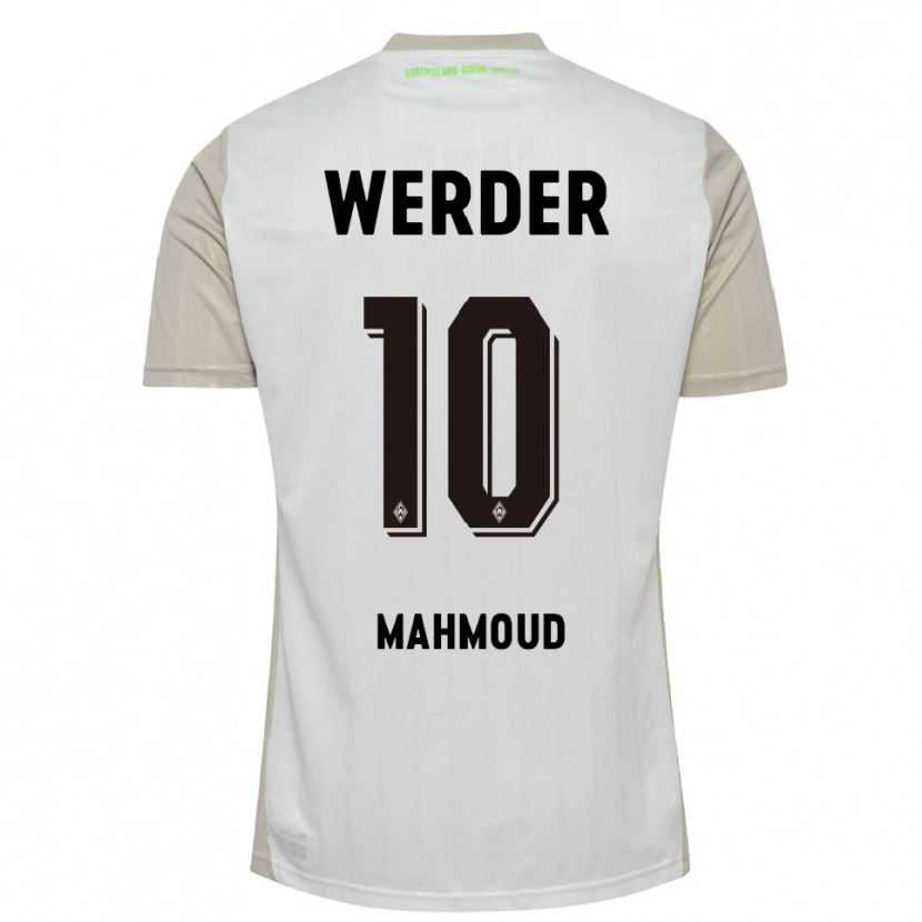 Danxen Kinder Tuana Mahmoud #10 Weiß Schwarz Auswärtstrikot Trikot 2025/26 T-Shirt