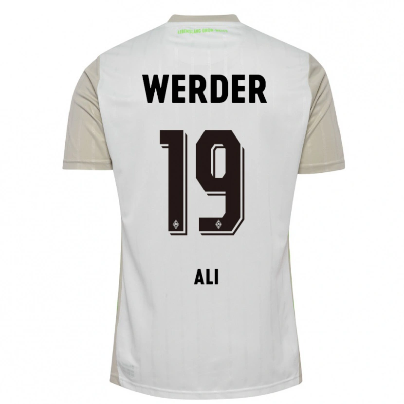 Danxen Kinder Rok Ali #19 Weiß Schwarz Auswärtstrikot Trikot 2025/26 T-Shirt