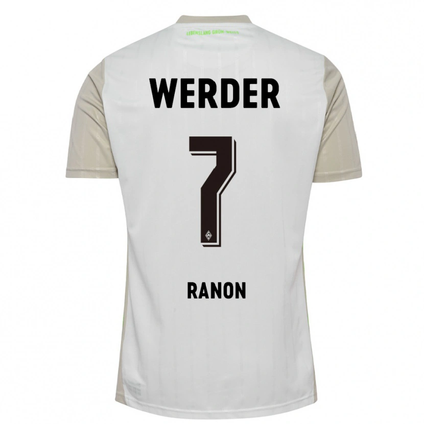 Danxen Kinder Yuval Ranon #7 Weiß Schwarz Auswärtstrikot Trikot 2025/26 T-Shirt
