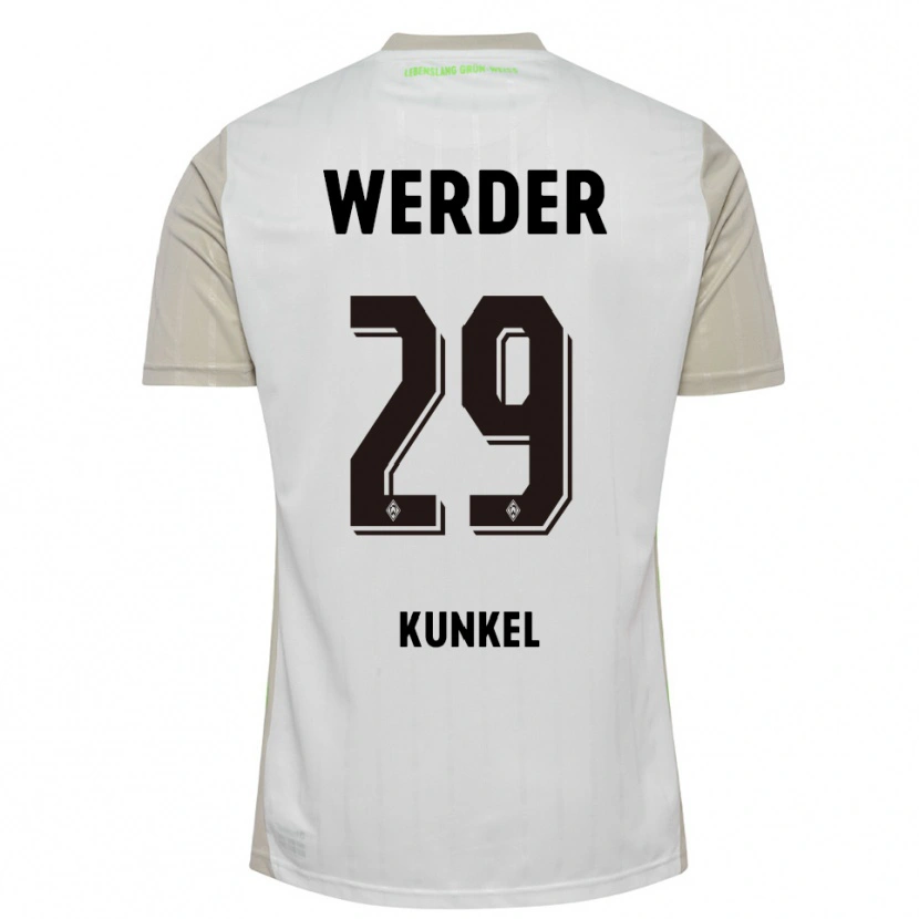 Danxen Kinder Melina Kunkel #29 Weiß Schwarz Auswärtstrikot Trikot 2025/26 T-Shirt