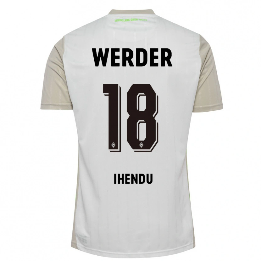 Danxen Kinder Daniel Ihendu #18 Weiß Schwarz Auswärtstrikot Trikot 2025/26 T-Shirt