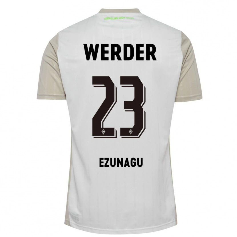 Danxen Kinder Ike Ezunagu #23 Weiß Schwarz Auswärtstrikot Trikot 2025/26 T-Shirt