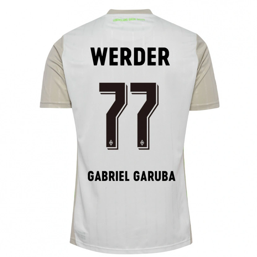 Danxen Kinder Najib Gabriel Garuba #77 Weiß Schwarz Auswärtstrikot Trikot 2025/26 T-Shirt