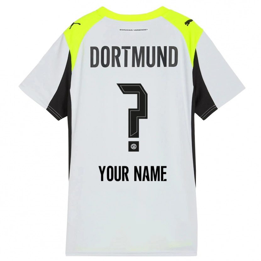 Danxen Kinder Ihren Namen #0 Fluoreszierendes Gelb Auswärtstrikot Trikot 2025/26 T-Shirt