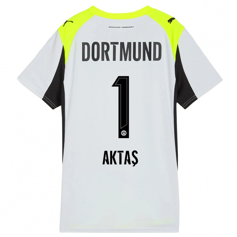 Danxen Kinder Yılmaz Aktaş #1 Fluoreszierendes Gelb Auswärtstrikot Trikot 2025/26 T-Shirt