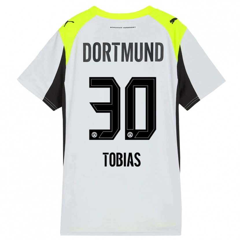 Danxen Kinder Vogt Tobias #30 Fluoreszierendes Gelb Auswärtstrikot Trikot 2025/26 T-Shirt