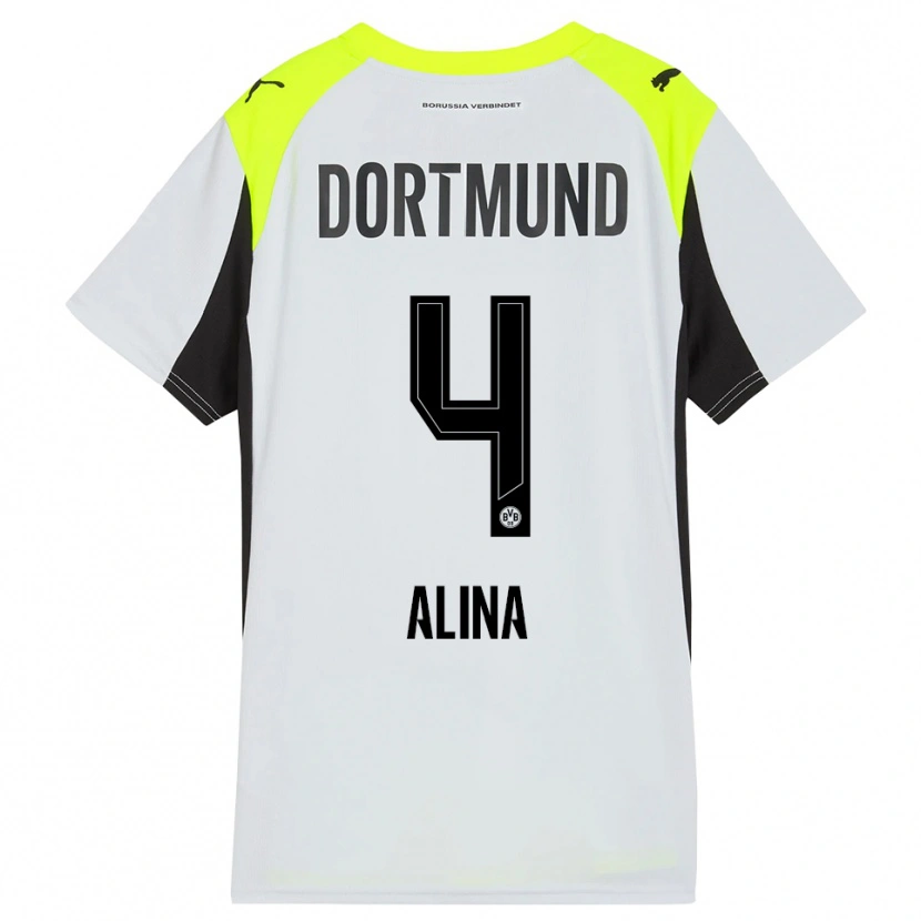 Danxen Kinder Grijseels Alina #4 Fluoreszierendes Gelb Auswärtstrikot Trikot 2025/26 T-Shirt