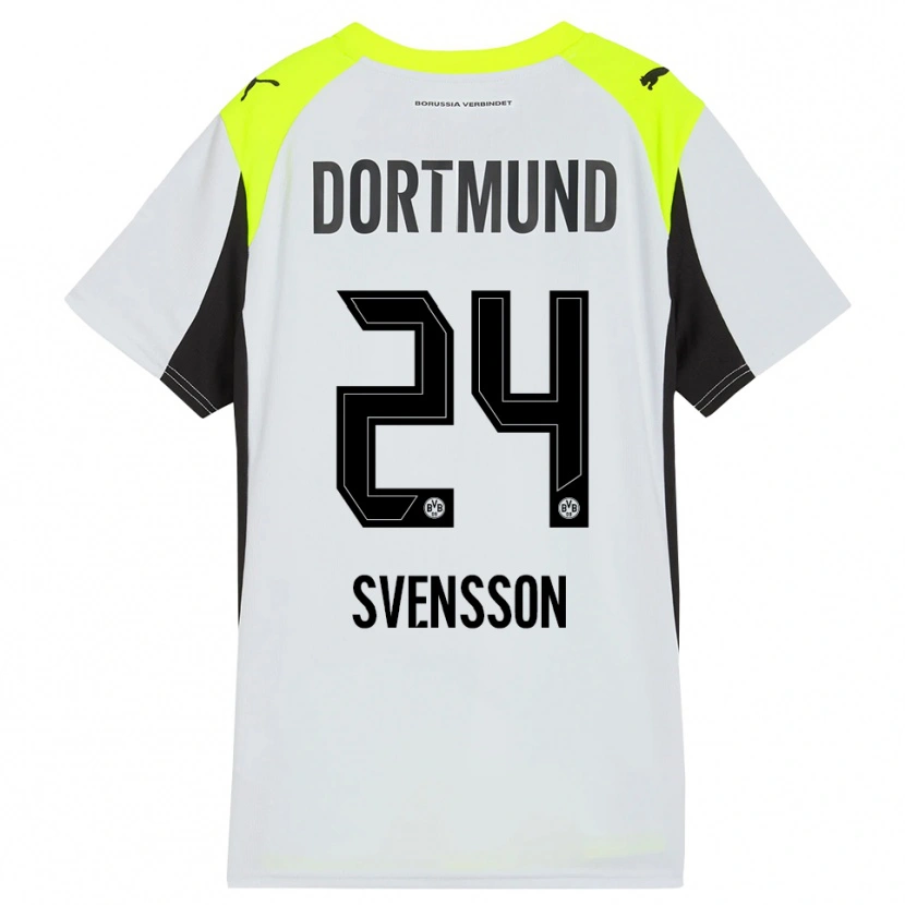 Danxen Kinder Daniel Svensson #24 Fluoreszierendes Gelb Auswärtstrikot Trikot 2025/26 T-Shirt