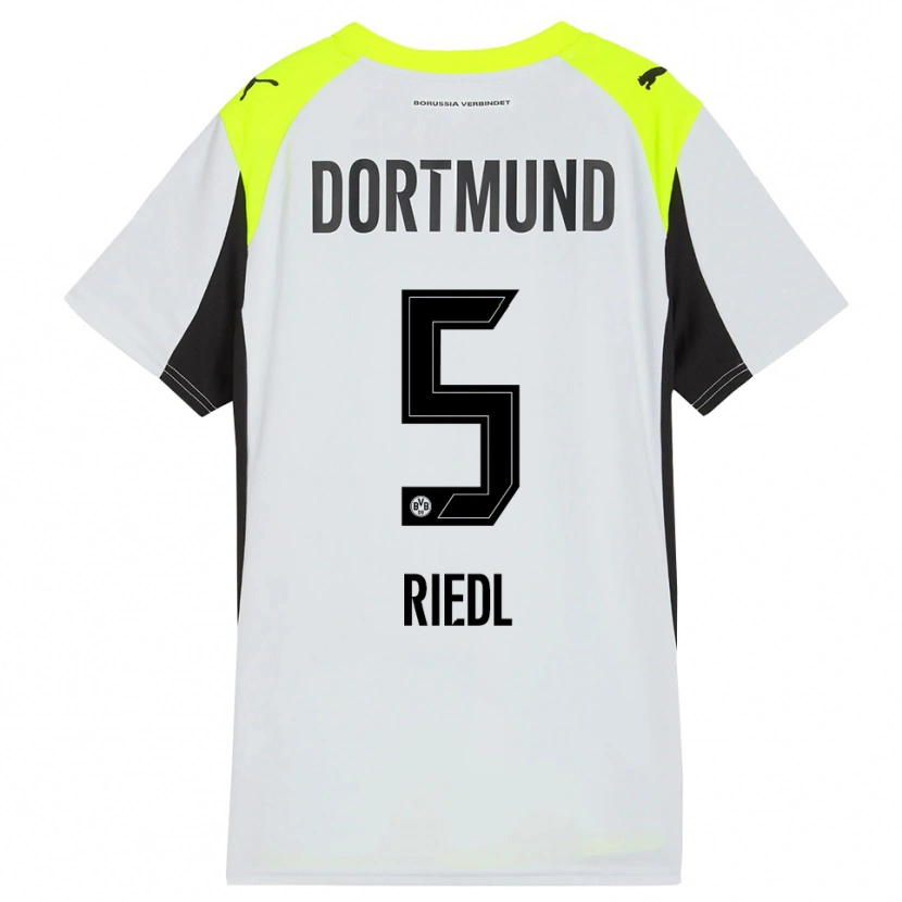 Danxen Kinder Jan-Luca Riedl #5 Fluoreszierendes Gelb Auswärtstrikot Trikot 2025/26 T-Shirt