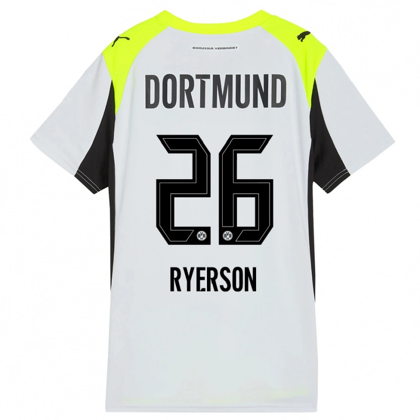 Danxen Kinder Julian Ryerson #26 Fluoreszierendes Gelb Auswärtstrikot Trikot 2025/26 T-Shirt