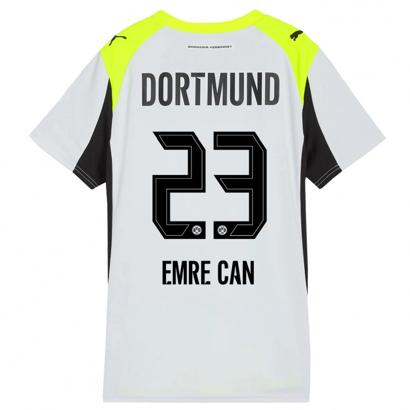 Danxen Kinder Emre Can #23 Fluoreszierendes Gelb Auswärtstrikot Trikot 2025/26 T-Shirt