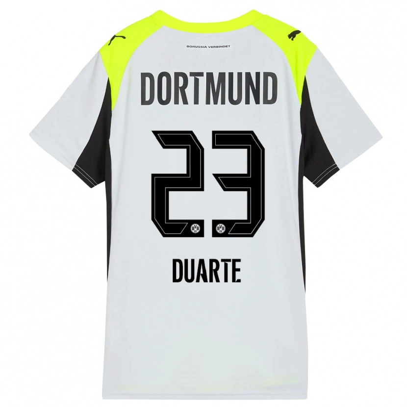 Danxen Kinder Enzo Duarte #23 Fluoreszierendes Gelb Auswärtstrikot Trikot 2025/26 T-Shirt