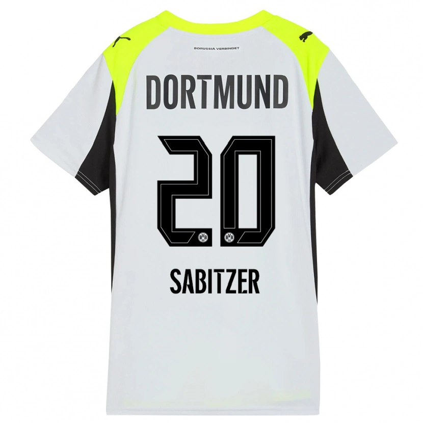 Danxen Kinder Marcel Sabitzer #20 Fluoreszierendes Gelb Auswärtstrikot Trikot 2025/26 T-Shirt