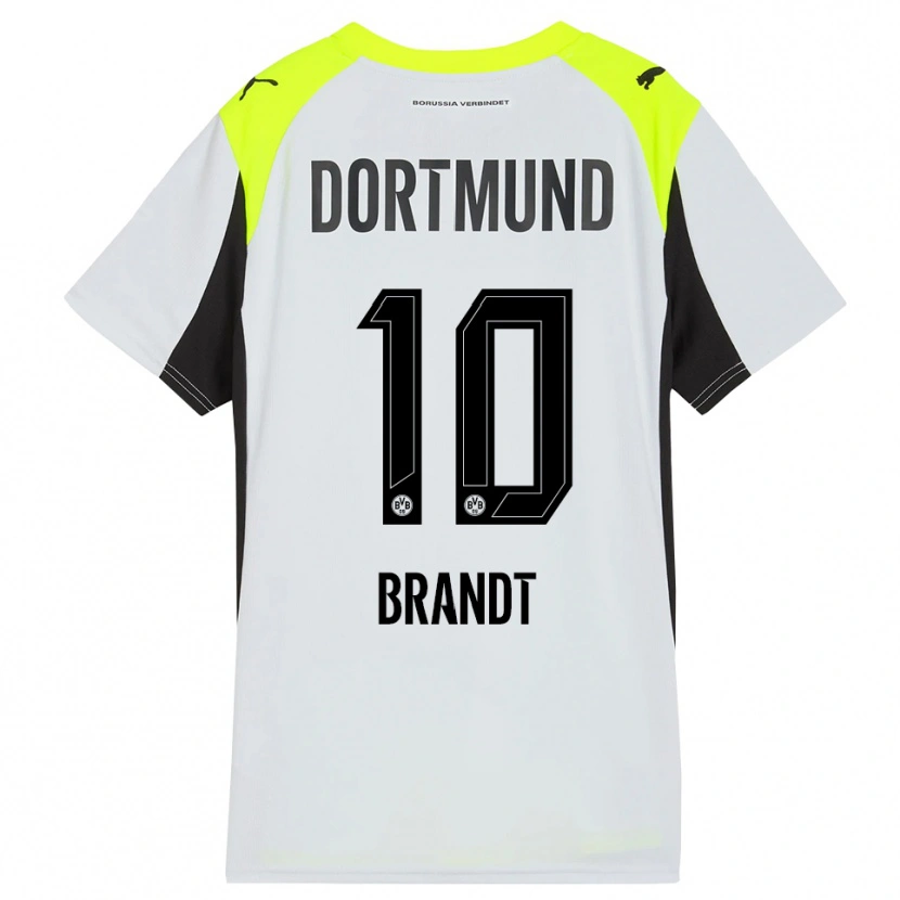 Danxen Kinder Julian Brandt #10 Fluoreszierendes Gelb Auswärtstrikot Trikot 2025/26 T-Shirt